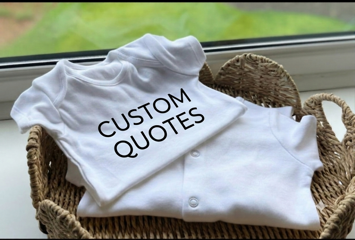 Custom Islamic Baby Body Suits – "I'm A Dua Come True" & "Now You Seen Me Say Mash'Allah"
Personalised Islamic Baby Onesie / Grow Set