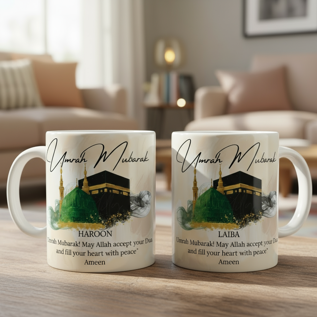 🕋 Personalised Umrah Mubarak Mug
