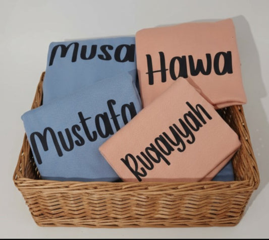 👕 Personalised Kids short sleeve T-Shirts – Custom Name Design