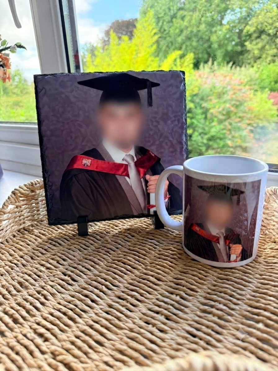 Personalized Graduation Keepsake Bundle | Custom Photo Slate & Mug